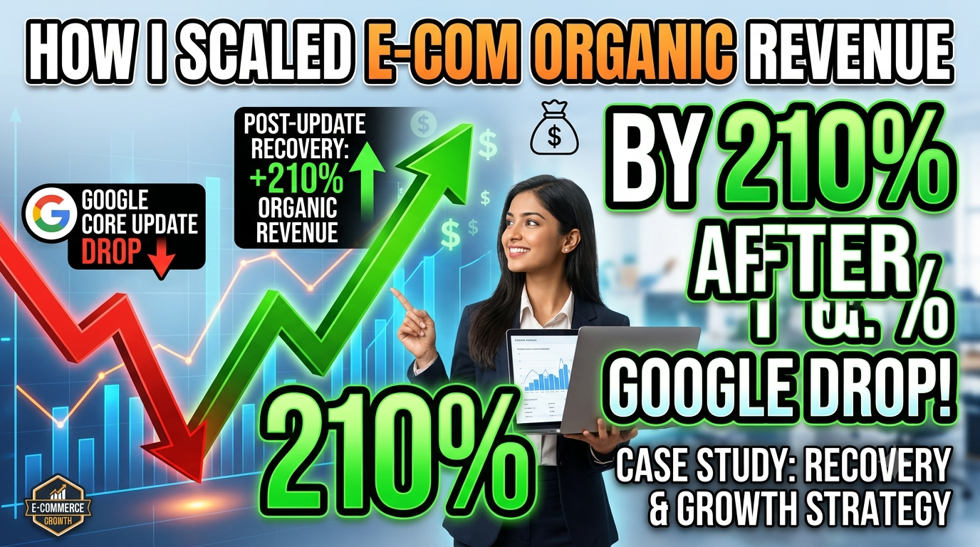 5 How I Scaled an E-Commerce Brand’s Organic Revenue by 210% After a Google Core Update Drop